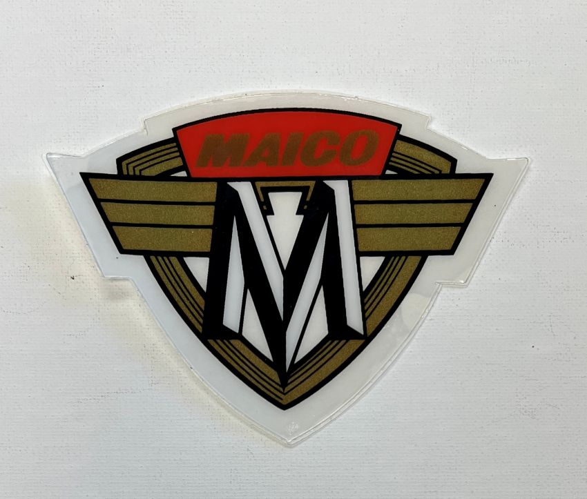 Decal, Maico Flying "M" Crest 1974 (Pair) 1974