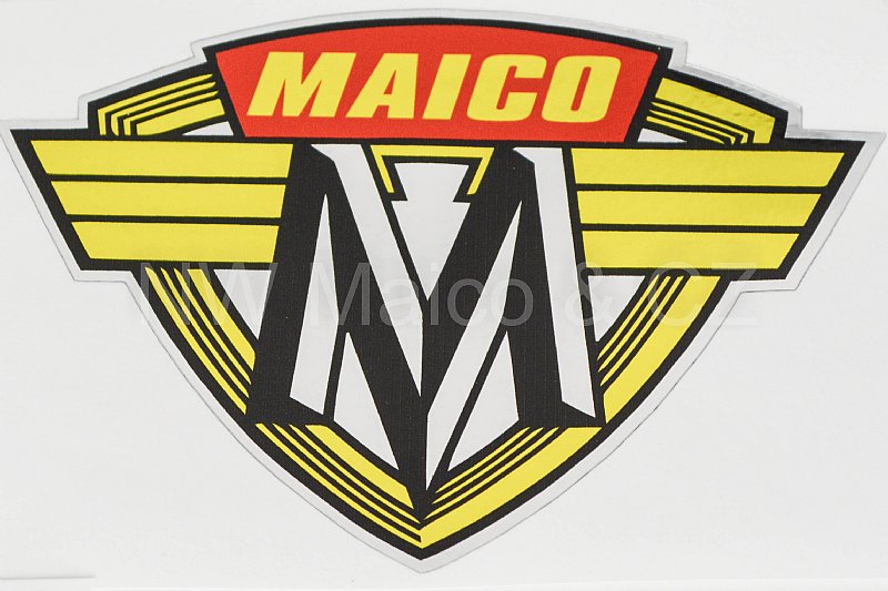 Image of Decal, Maico Tank "M" Crest 5.2" 1972-73