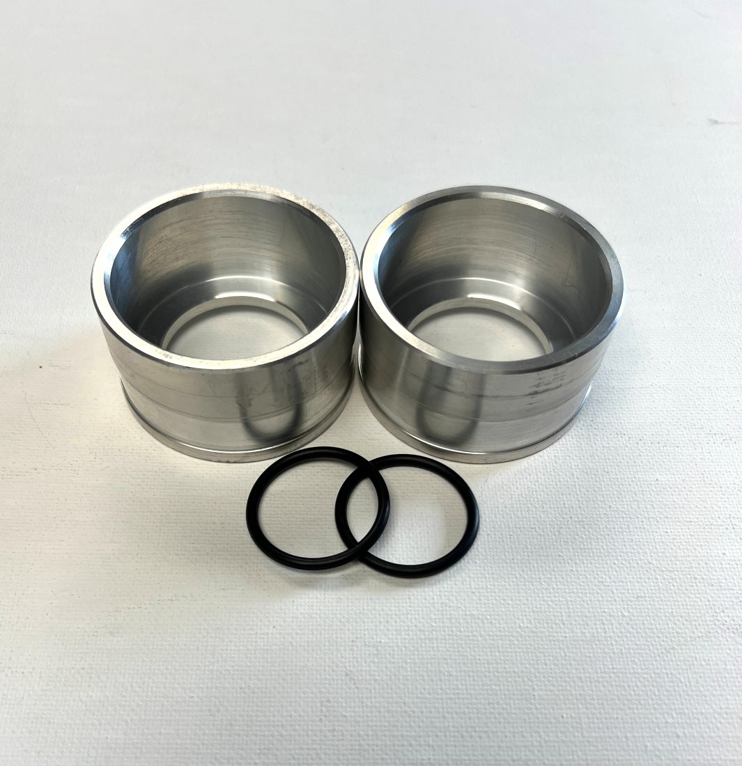 Fork Spring Retaining Cup, Maico External Fork Spring With Fork Boots (Billet) Pair 1965-1974.5