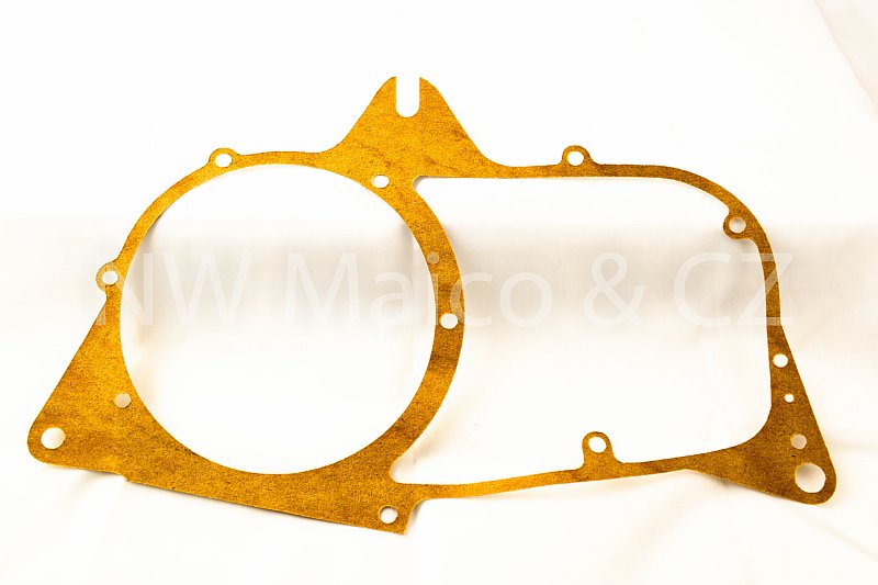 Image of Gasket, Maico Crankcase 4 Speed  Square Barrel X3, X4, XM, X5 & T5, Radial 1973-1974.5 & 400/440cc 4 Speed 1975 Only