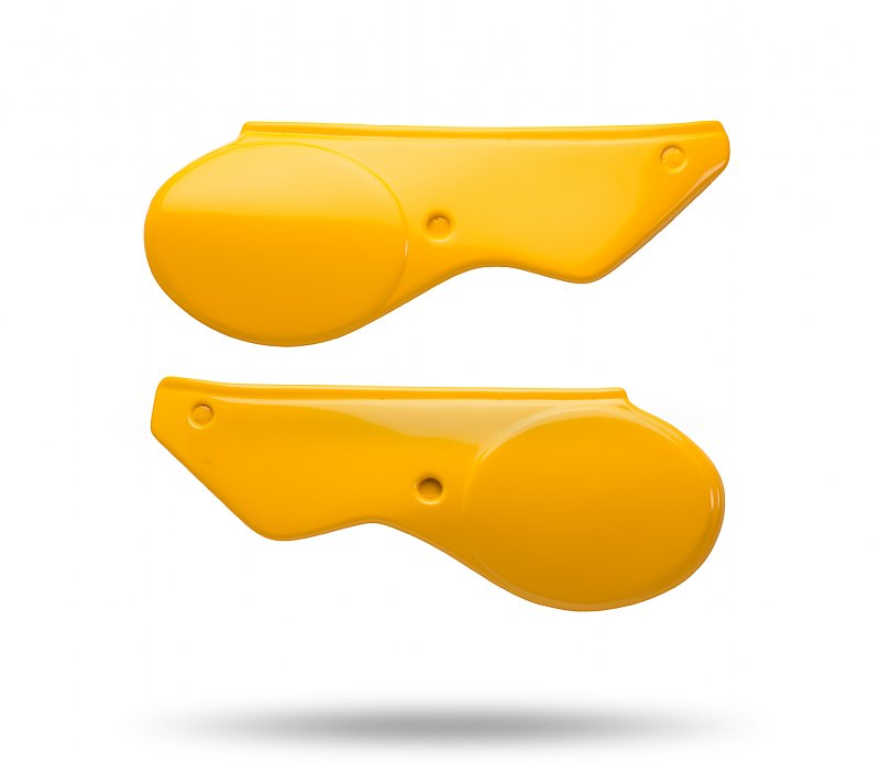 Image of Side Panel Set, Maico Plastic Reproduction All Models Zest Orange 1981