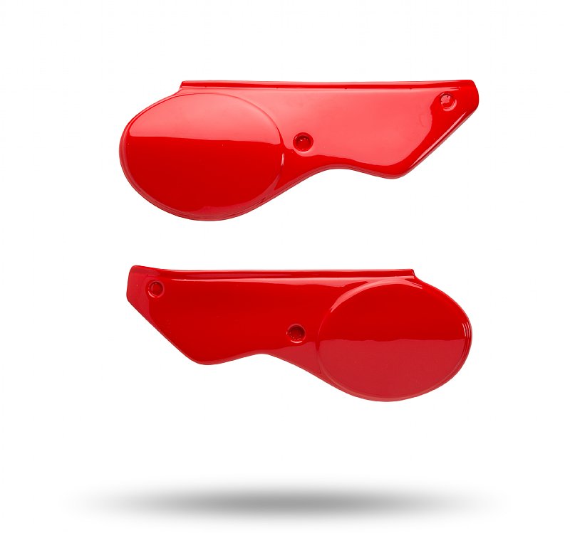 Image of Side Panel Set, Maico Plastic Reproduction All Models Fighting Red 1981