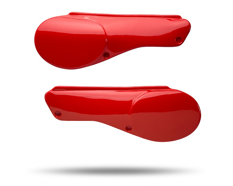 Image of Side Panel Set, Maico Plastic Reproduction All Models Fighting Red 1982