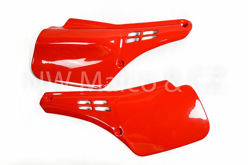 Image of Side Panel Set, Maico Plastic Reproduction Fighting Red1985-1986