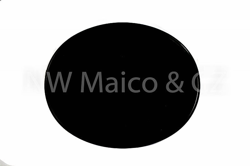 Number Plate, Oval CR/RM Style Black