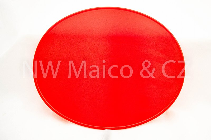 Number Plate, Oval Red