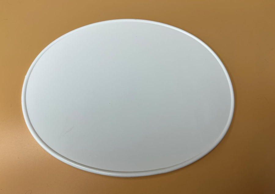 Number Plate, Oval White