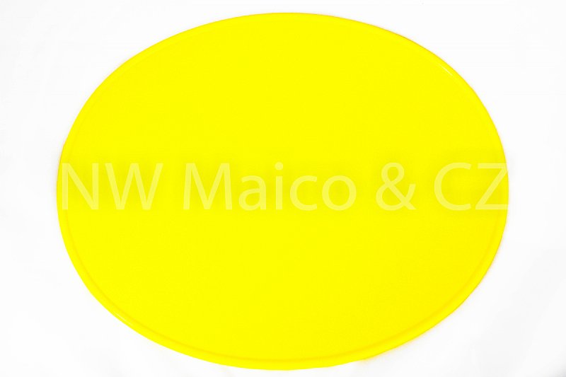 Number Plate, Oval Yellow