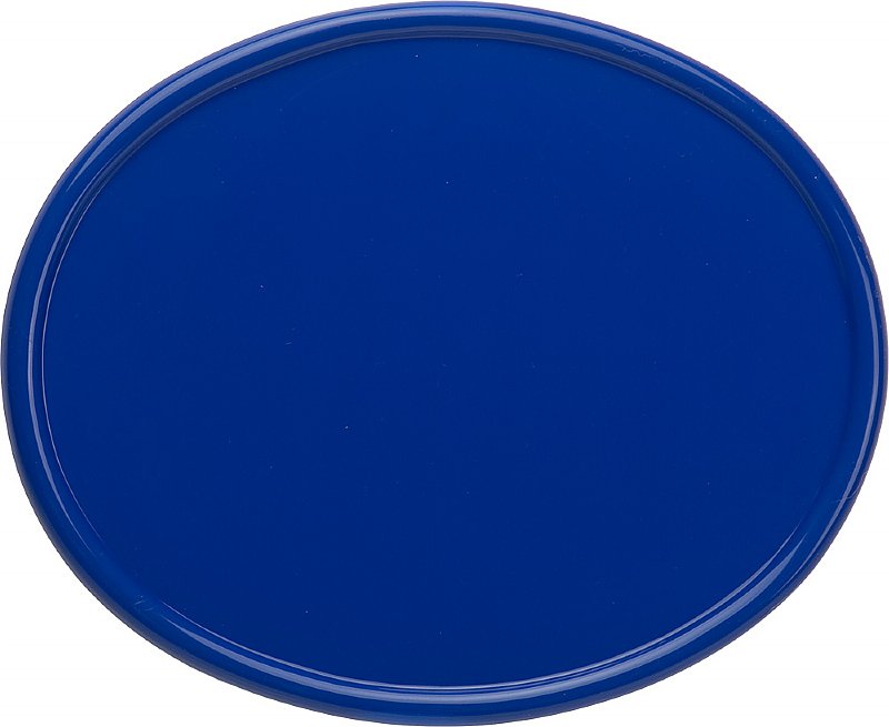 Number Plate, Oval CR/RM Style Blue