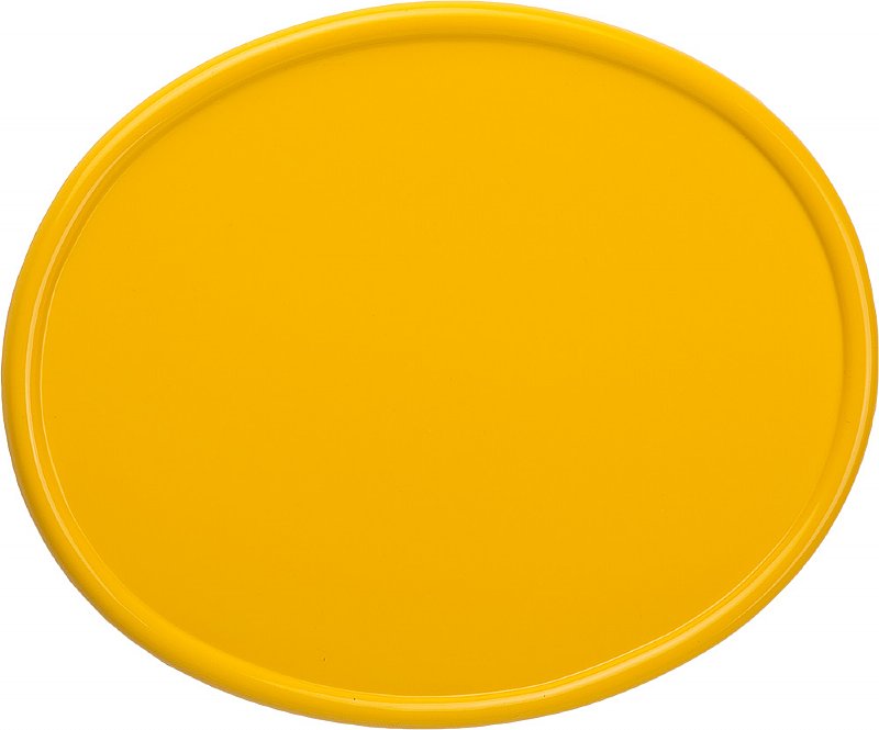 Number Plate, Oval CR/RM Style Yellow