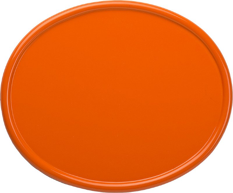 Number Plate, Oval CR/RM Style Zest Orange