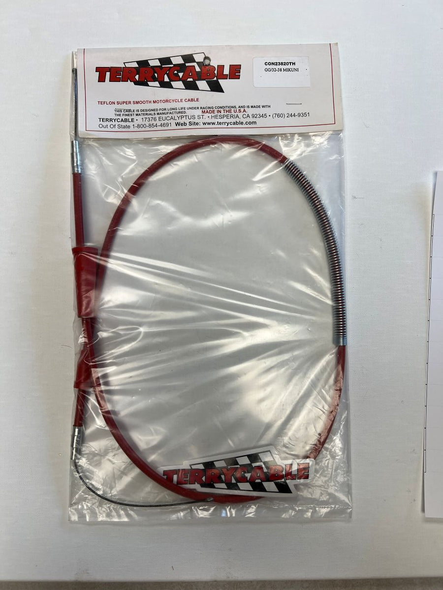 Cable, Throttle Terrycable 32-38MM Mikuni Red