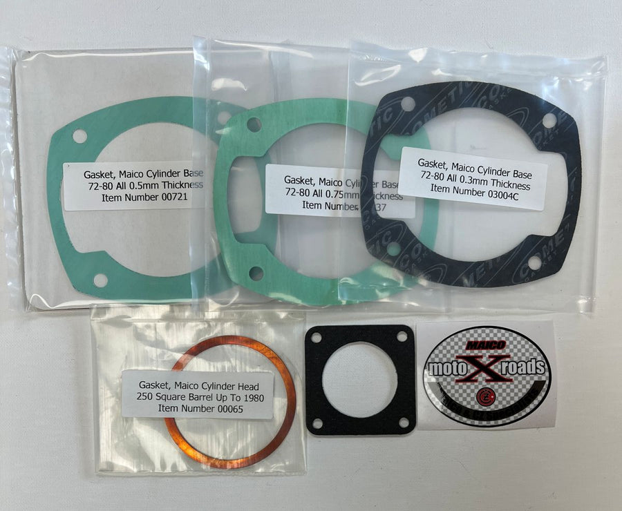 Gasket Set, Top End Maico 250 1973-1980