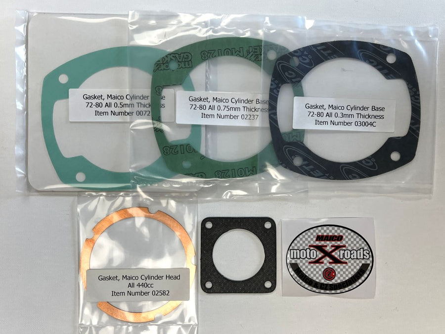 Gasket Set, Top End Maico 440 1974-1980