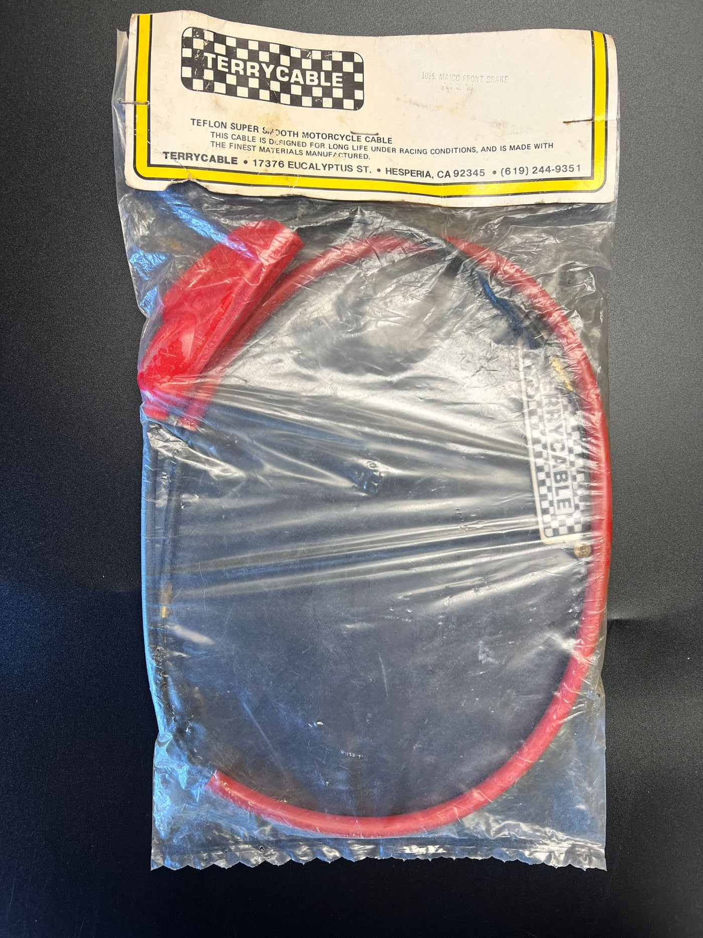 Cable, Front Brake Terrycable Red Maico 1980 and 1981 250/490