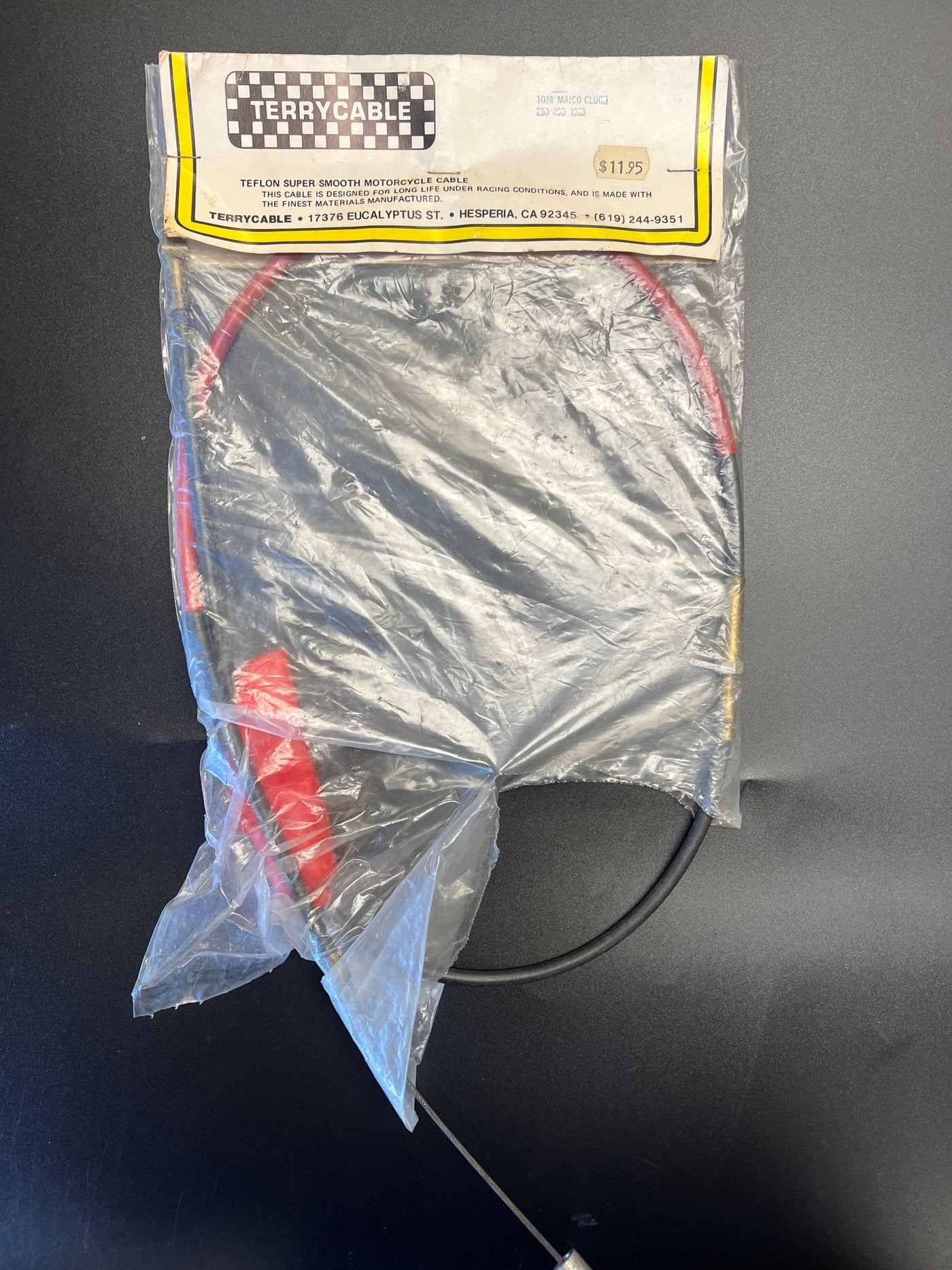 Cable, Clutch Terrycable Black (Partial Red Sheath) Maico 1983 250/490