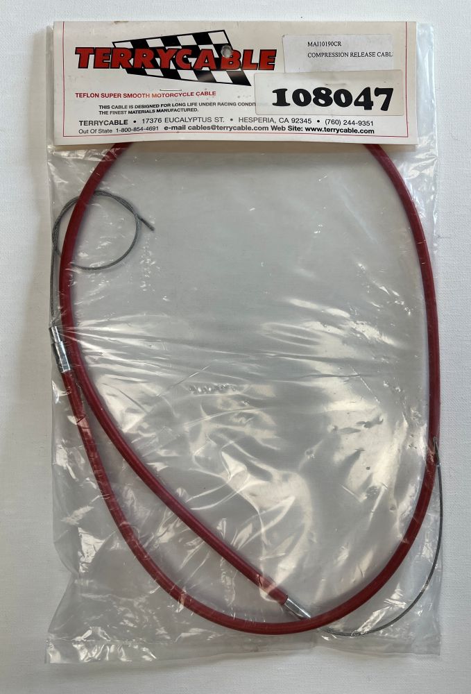 Cable, Maico Compression Release, Terrycable, Red