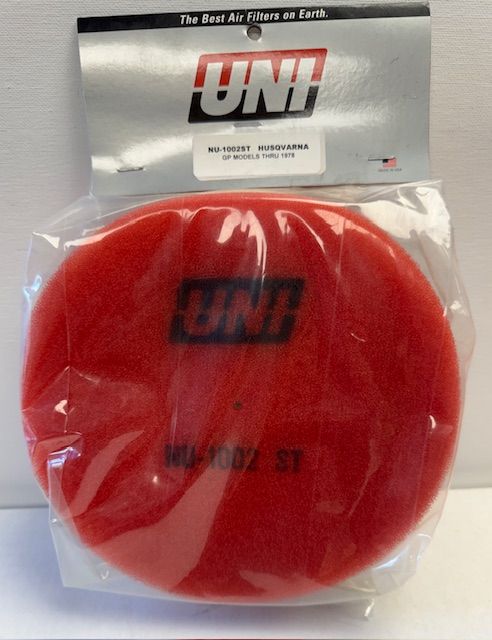 Filter, Air UNI NU-1002ST Husqvarna 1973-1978 GP Models